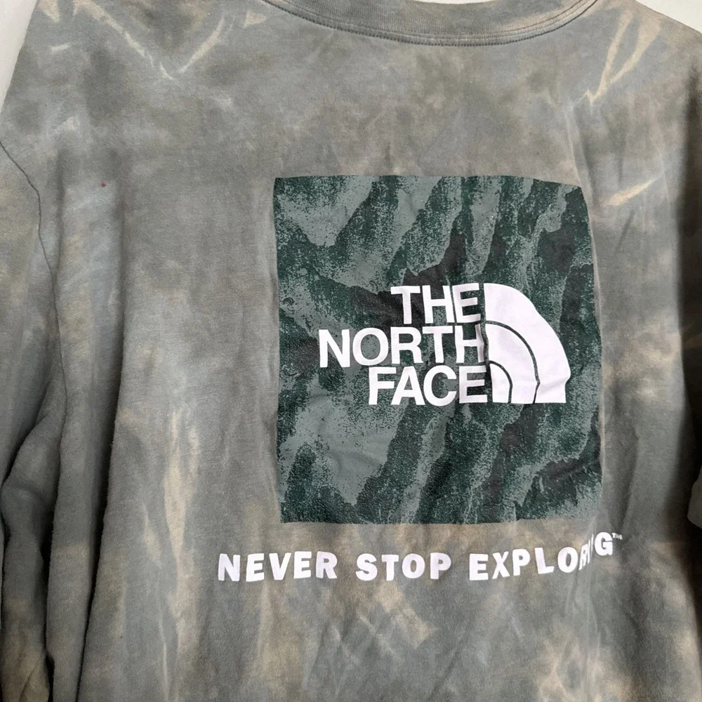 The North Face Men WANDER Long Sleeve Shirt Xxl Hand Made Tie Dye‎ 1 Of A Kind